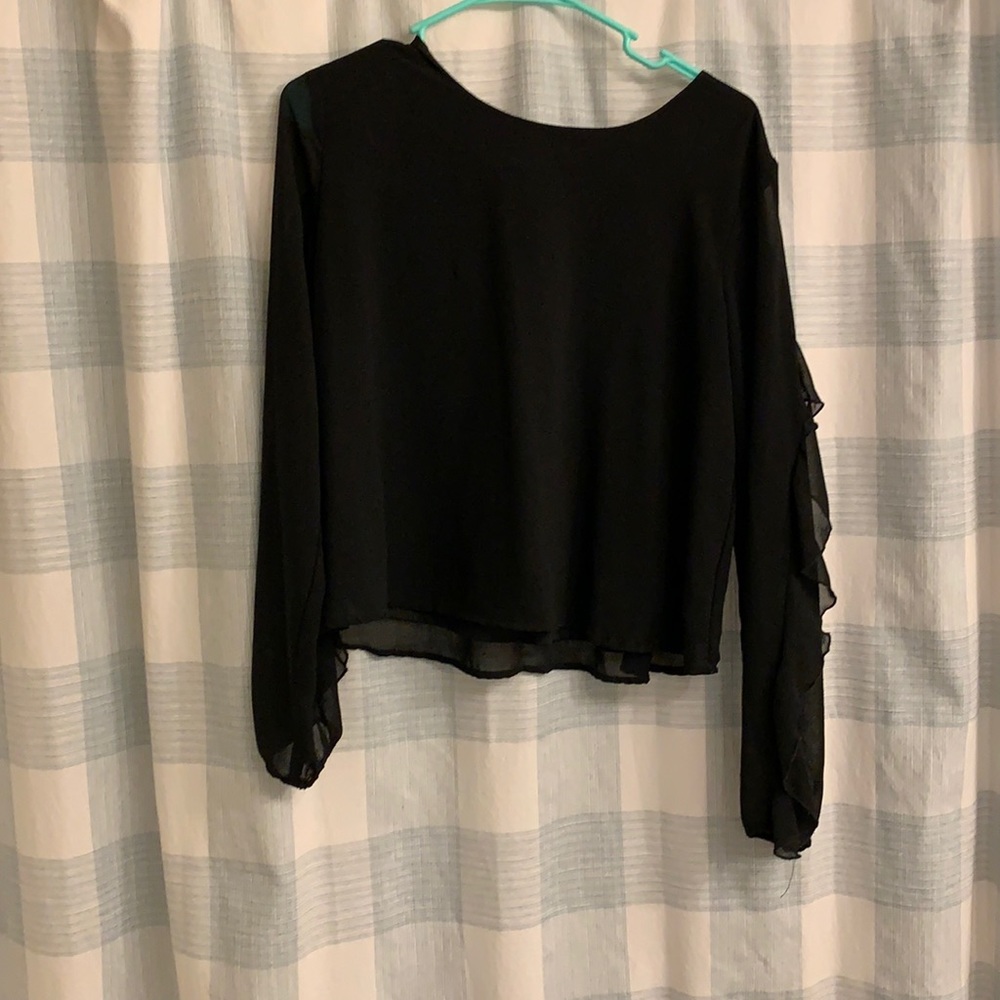 Black sheer top